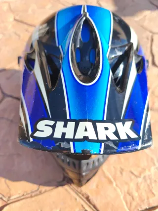 Casco Motocross Shark MX200 Azul