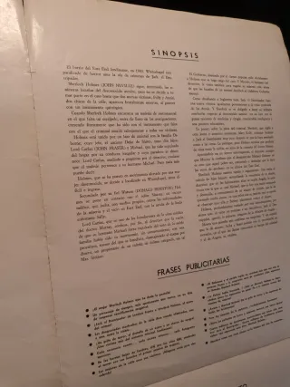 Estudio de Terror -Cartel Película Sherlock Holmes