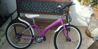 Bicicleta niña talla 24 morada
