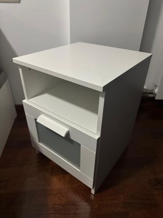 2x Mesita de noche IKEA BRIMNES blanca
