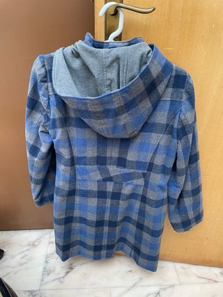 Chaqueta 3/4 cuadros mujer