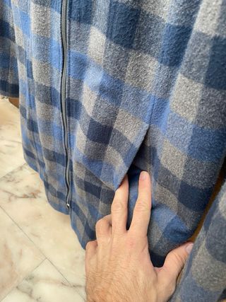 Chaqueta 3/4 cuadros mujer