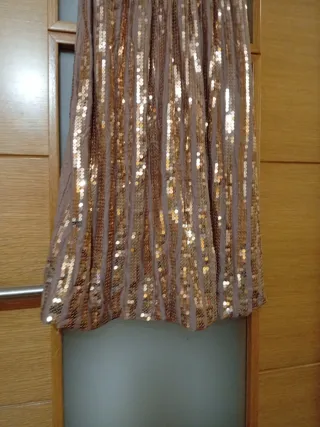 Vestido lentejuelas y cristales