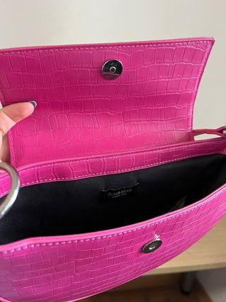 Bolso rosa de hombro