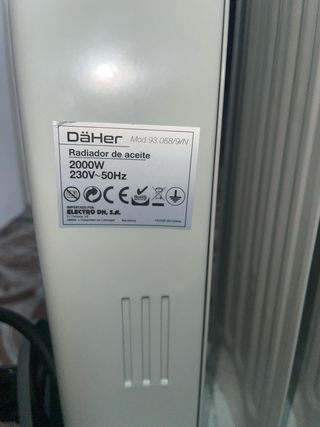 Radiador de aceite Däher