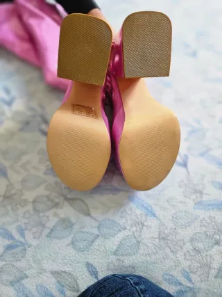 Botas plataforma rosas