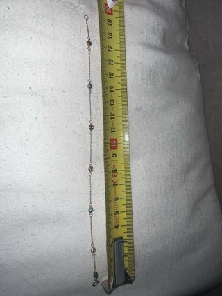 Pulsera Oro 18k con Circonitas de Colores