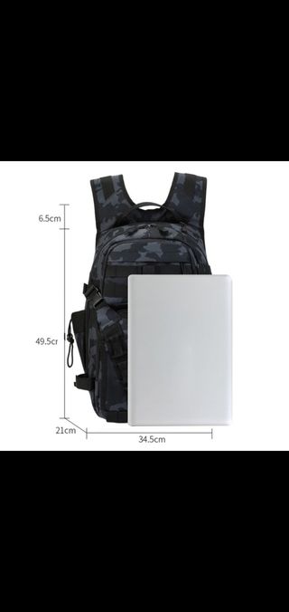 Mochila Táctica Camuflaje Azul Gym Viaje