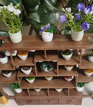 Expositor y plantas  para Sylvanian Families