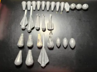 Lotes de plomos de pesca