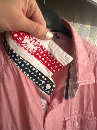 Camisa rosa manga corta Forex Talla XXL