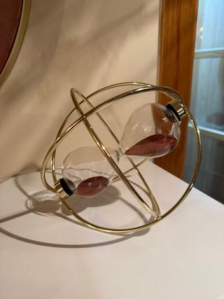 Reloj de Arena Decorativo Dorado