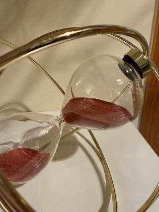 Reloj de Arena Decorativo Dorado