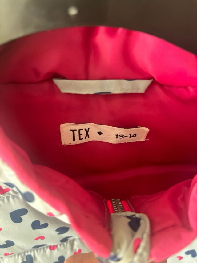 Chaleco acolchado niña corazones