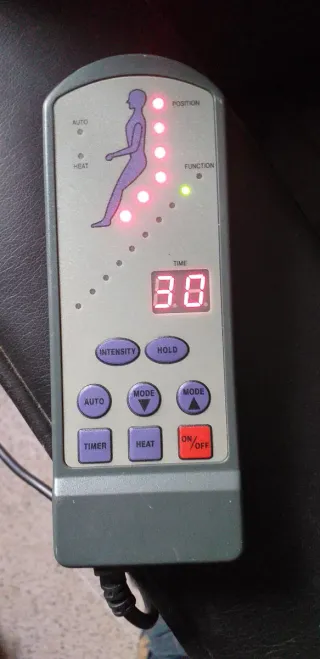 Sillón masaje piel sintética negro