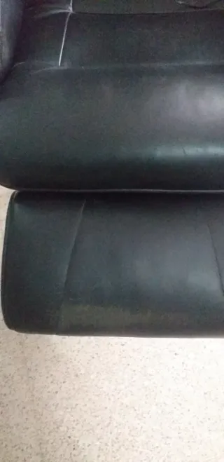 Sillón masaje piel sintética negro