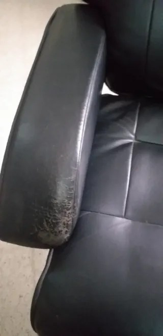 Sillón masaje piel sintética negro