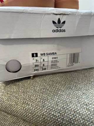 Adidas Samba Wales Bonner Talla 39 1/3 A ESTRENAR