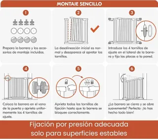 Barrera seguridad niños Hauck