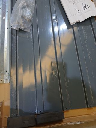 vidaXL Arriate Jardín Acero Galvanizado Gris