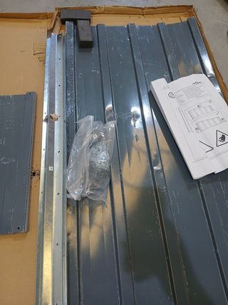 vidaXL Arriate Jardín Acero Galvanizado Gris