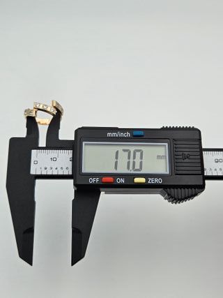 Anillo Oro Rosa 14K, Diseño central, 3,2gr, T-14