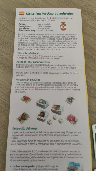 Juego Little Fox médico de animales HABA