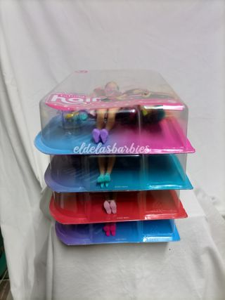 Barbie Totally Hair: lotto completo di 4 bambole