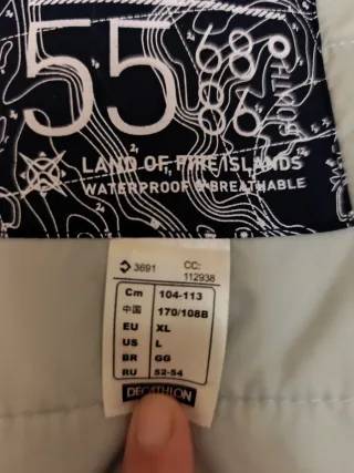 Chaqueta Decathlon Blanca Talla XL