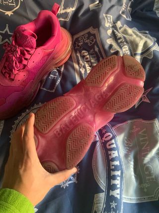 Zapatillas Balenciaga Triple S Rosa Talla 44