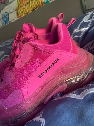 Zapatillas Balenciaga Triple S Rosa Talla 44