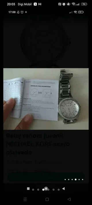 Reloj Michael Kors Plata acero plateado circonitas