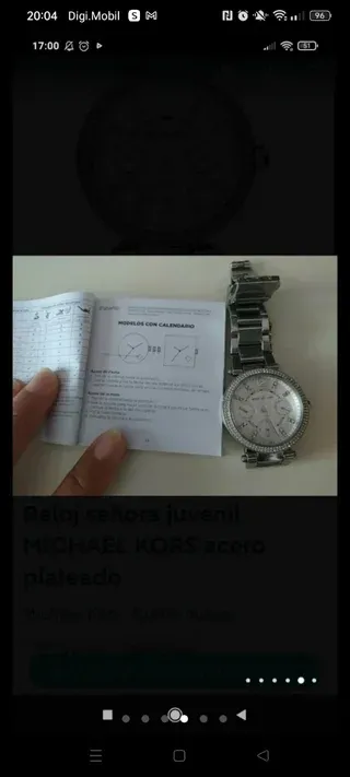 Reloj Michael Kors Plata acero plateado circonitas