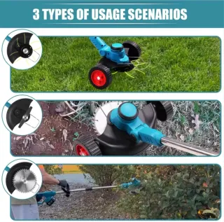 Cortacésped a batería con 2 baterías