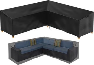 Cubierta de Muebles de jardín en Forma de L,Cubier