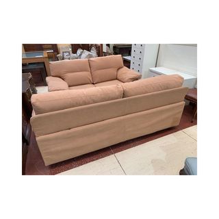 Sofá 3+2 tapizado color teja