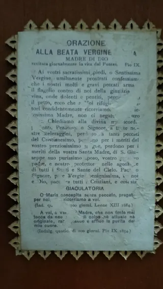 Antico Santino Mater Divinae Gratiae