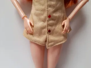 camice sciancrato Barbie color sabbia