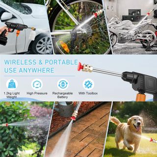 Hidrolimpiadora Inalámbrica, Lavadora de Alta Pres