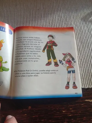 Manual Pokémon Rubí Zafiro Español