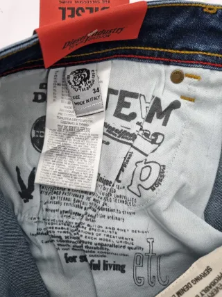 Jeans Diesel Hombre Azules 100% Algodón