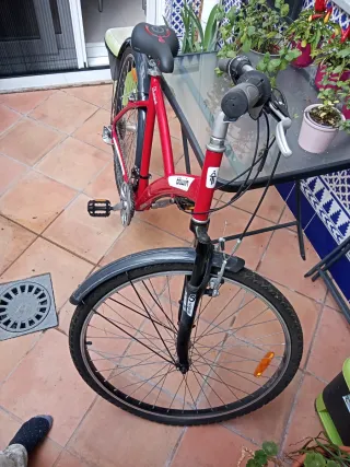 Bicicleta para Adulto Roja BTWIN Original