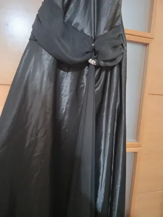 Espectacular Vestido Negro Fiesta