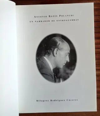 ANTONIO BOTÍN POLANCO. UN NARRADOR DE ENTREGUERRAS