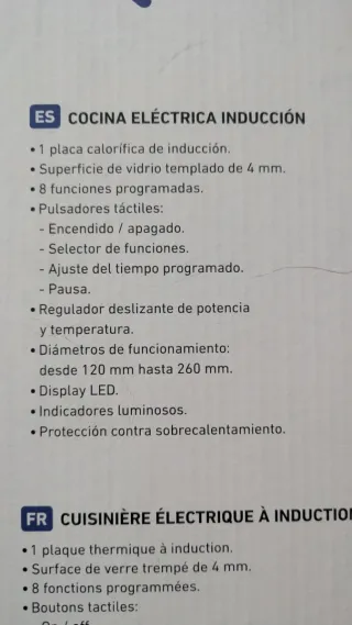 Placa Inducción Portátil Jata