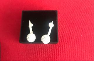 Pendientes Moments Plata y Blanco Nuevos