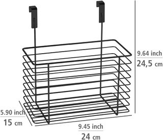 WENKO Cesta colgante grande, cesta multiusos para