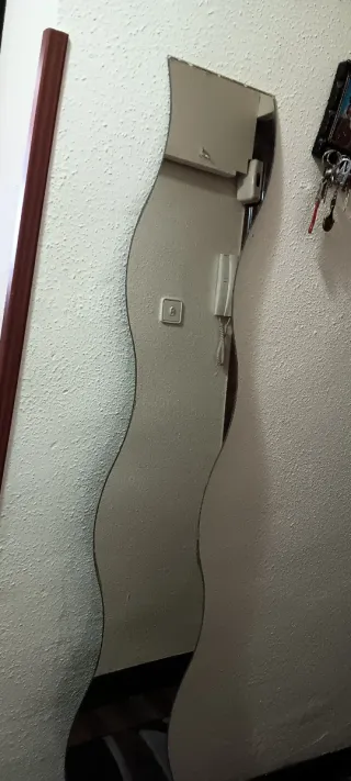 3 Espejo ondulado de pared 15€ los 3