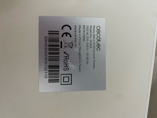 Calefactor Cecotec Ready Warm Plata y Blanco