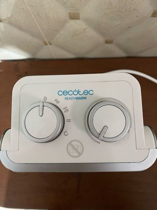 Calefactor Cecotec Ready Warm Plata y Blanco
